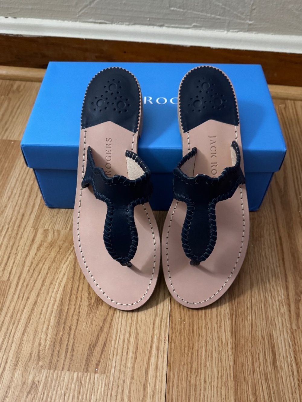NWT Jack Rogers "The Jackie" Sandal Navy